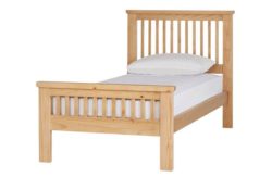 Collection Aubrey Single Bed Frame - Oakstain.
